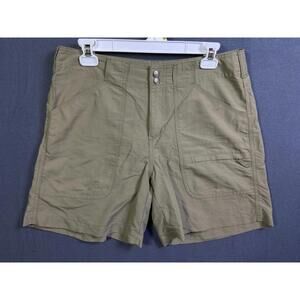 Bimini Bay Outfitters Women's Ltd Vintage Tan Cargo Shorts Size 8 34x6 Fishing